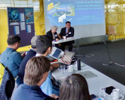 國立台灣歷史博物館張隆志館長發表主題演講，題為「迎接數位轉型的新挑戰: 以國立台灣歷史博物館為例」(Facing Up to the Digital Turn in the Museums: A Field Report from the NMTH)。